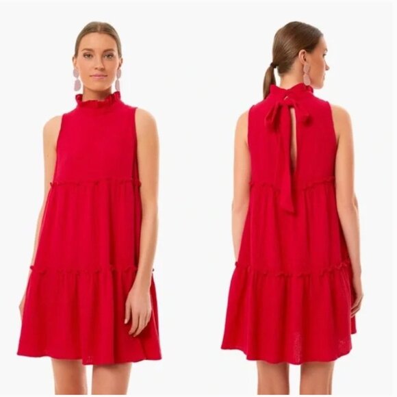 Pomander Place Dresses & Skirts - Tuckernuck || Pomander Place Red Lightweight Cotton Gauze Morgan Dress